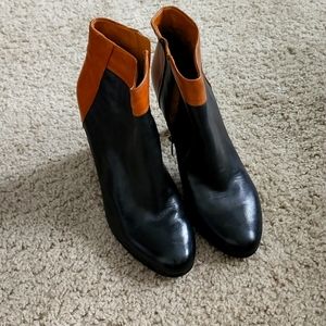 Sam Edelman two tone booties